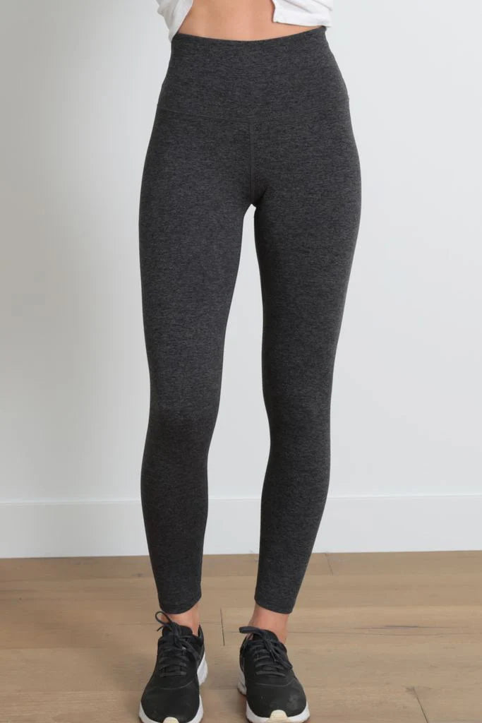 The Jaelynn High-Waist Athletic Legging - Charcoal / Black