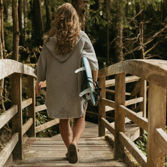 The Cocoon Surf Poncho - Grey