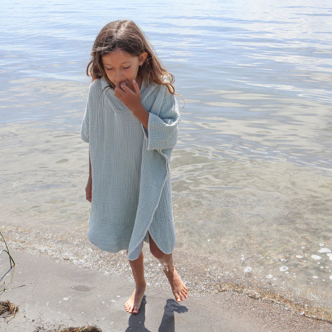 The Pebble Kids Muslin Poncho