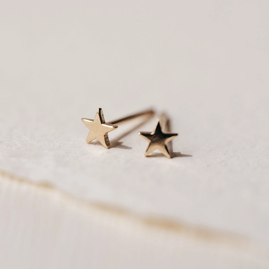 Everyday Little Stella Star Earring - Yellow Gold