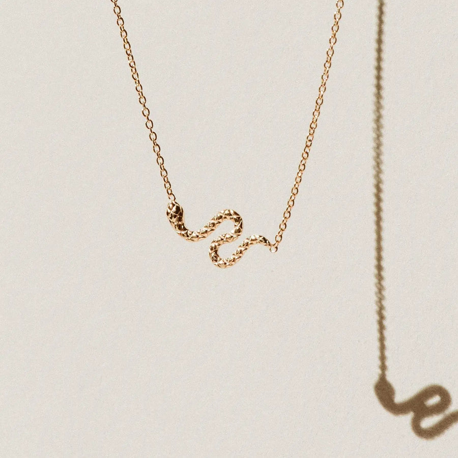 Revival Snake Necklace - Yellow Gold