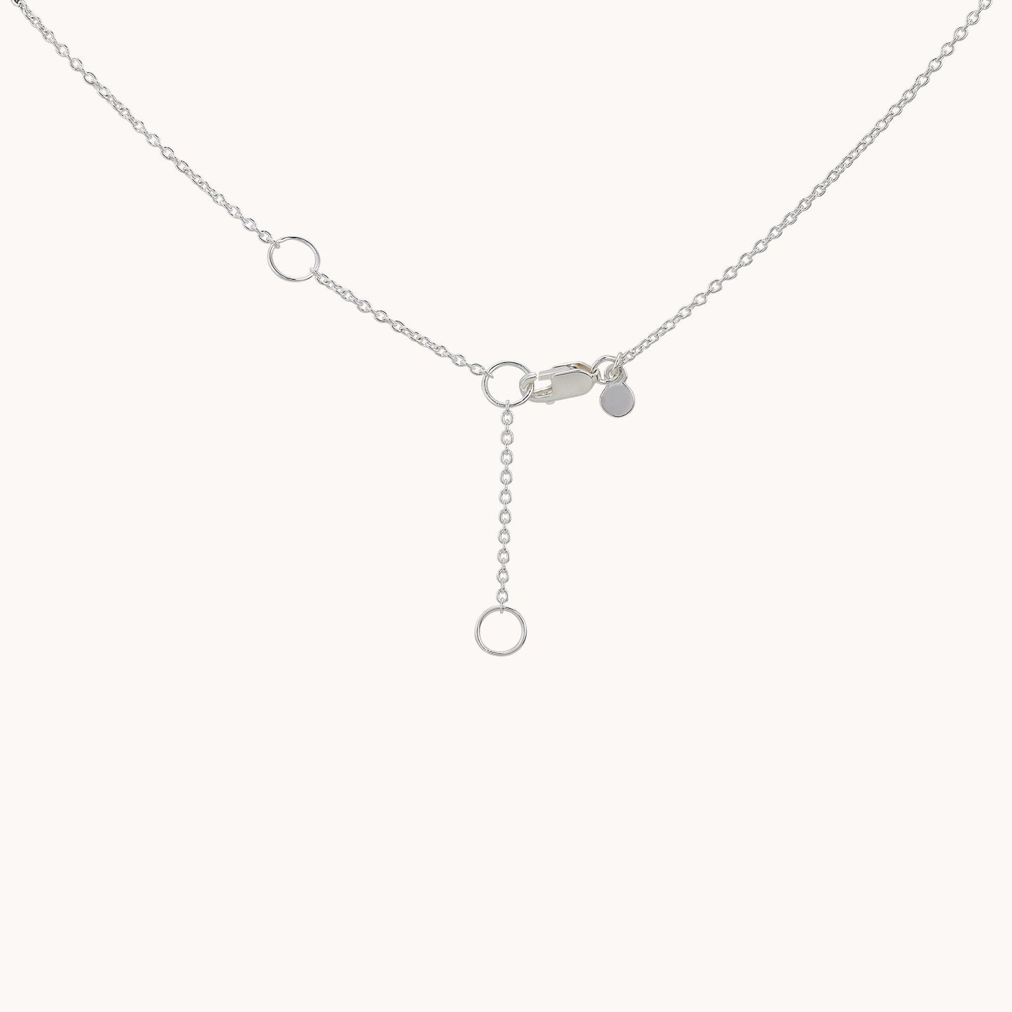 Crescent Moon Necklace - Silver