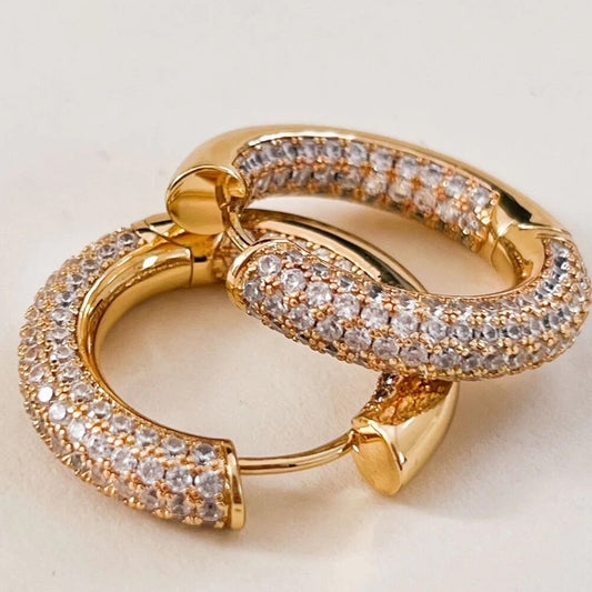 Reversible Amalfi Hoops - Gold