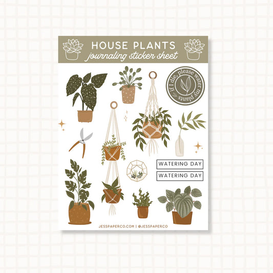 House Plants Sticker Sheet