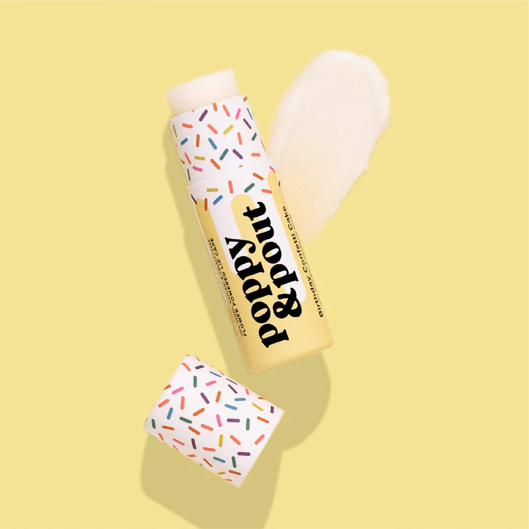 Birthday Confetti Cake Lip Balm - Yellow