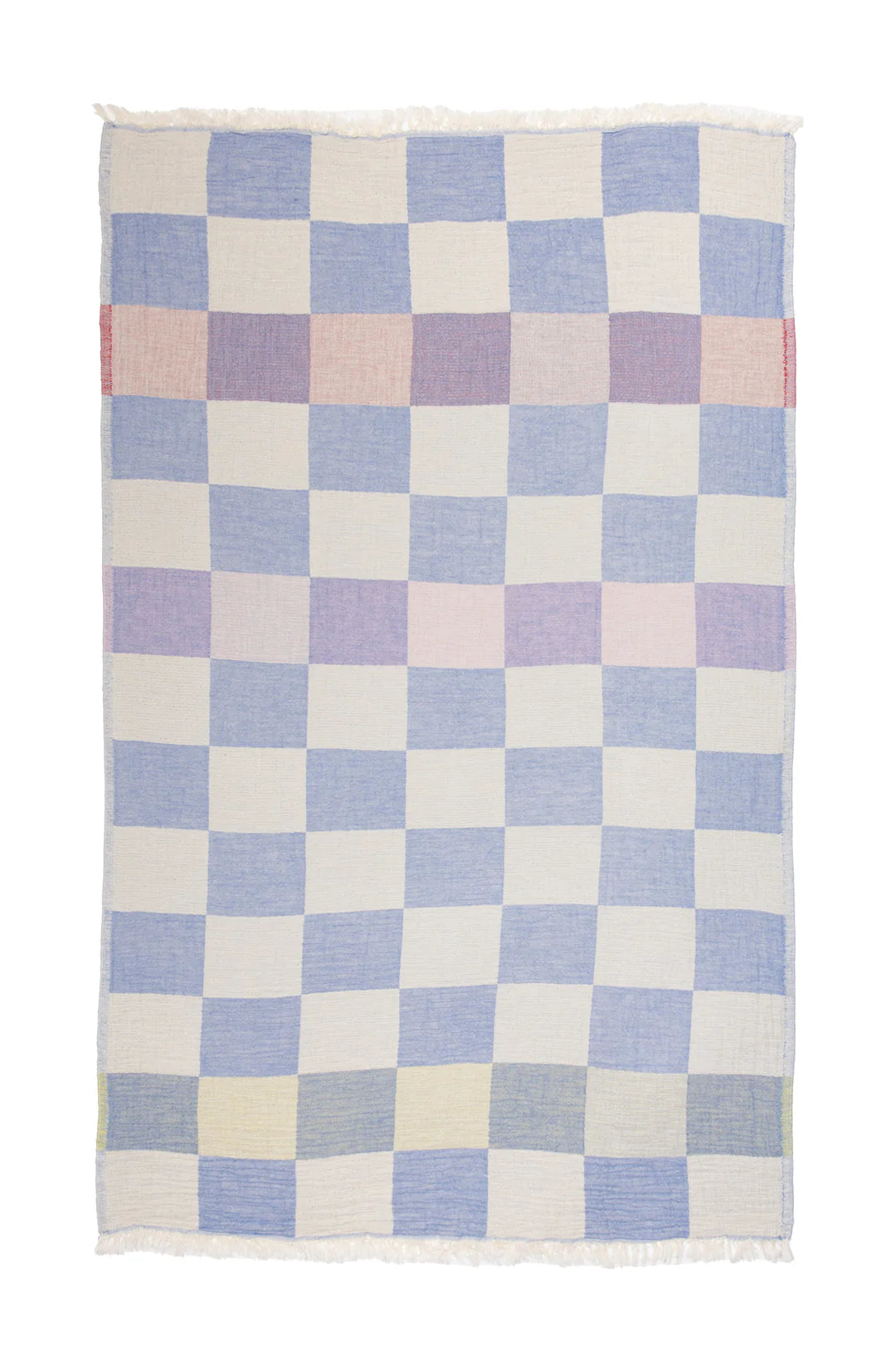 The Beckon Checkered Towel- Blue