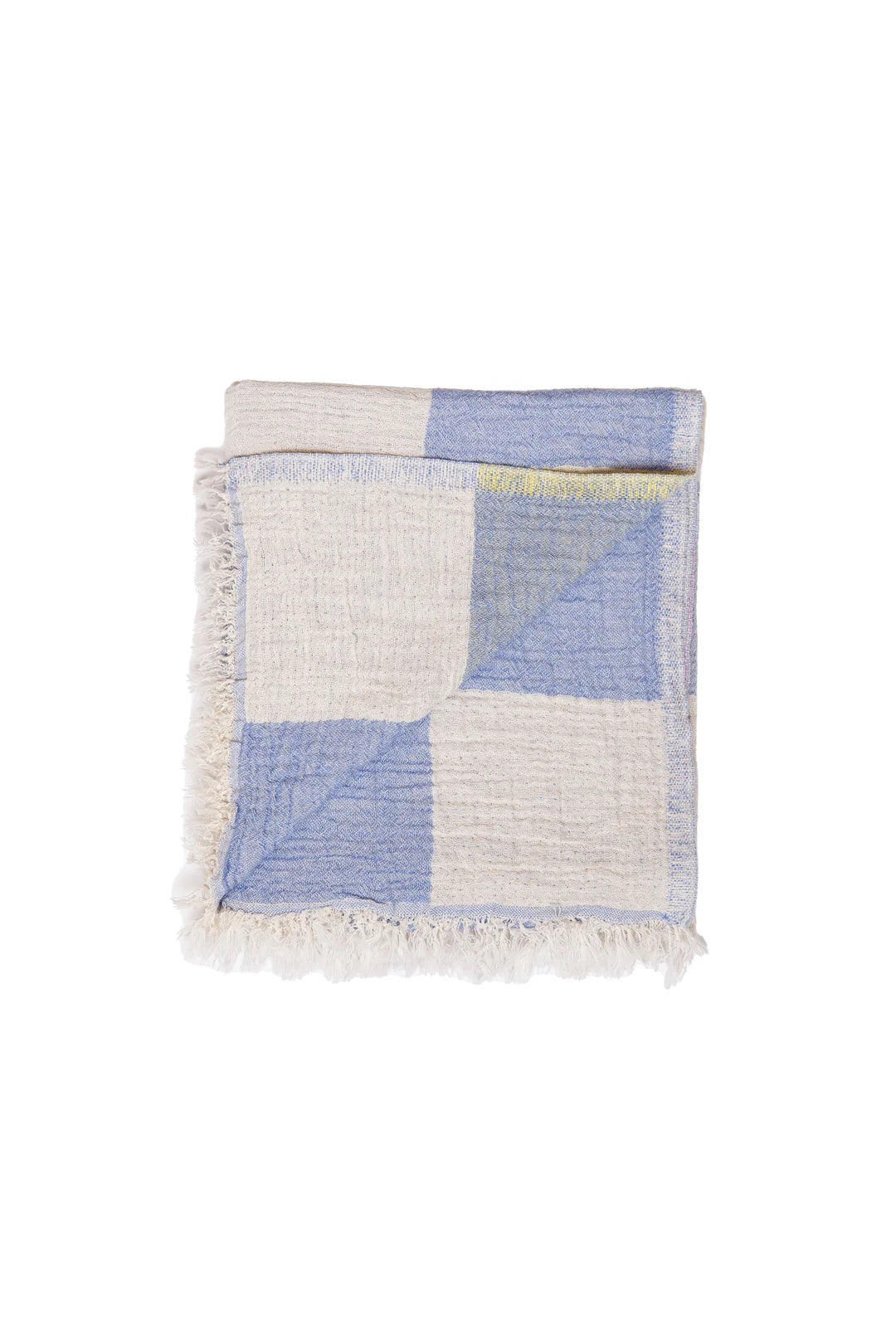 The Beckon Checkered Towel- Blue