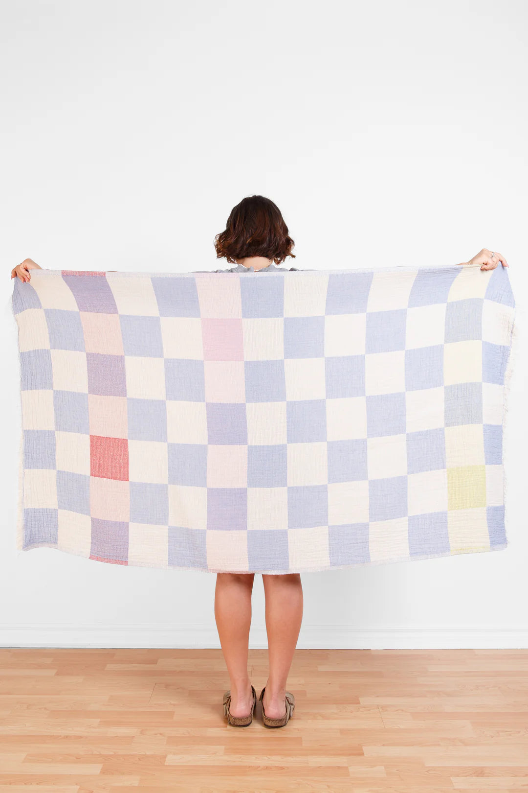 The Beckon Checkered Towel- Blue