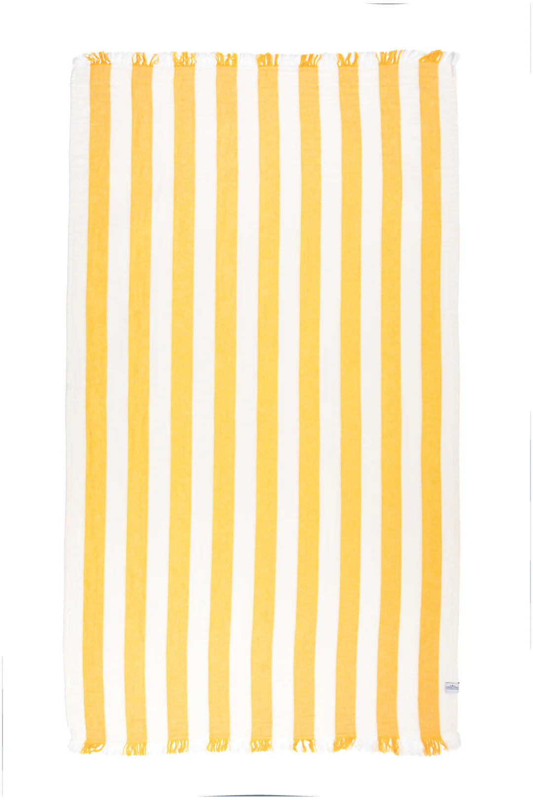 The Banks Stripe Towel - Saffron