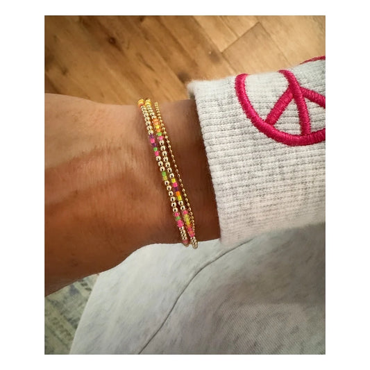 Brights and Gold Bracelet