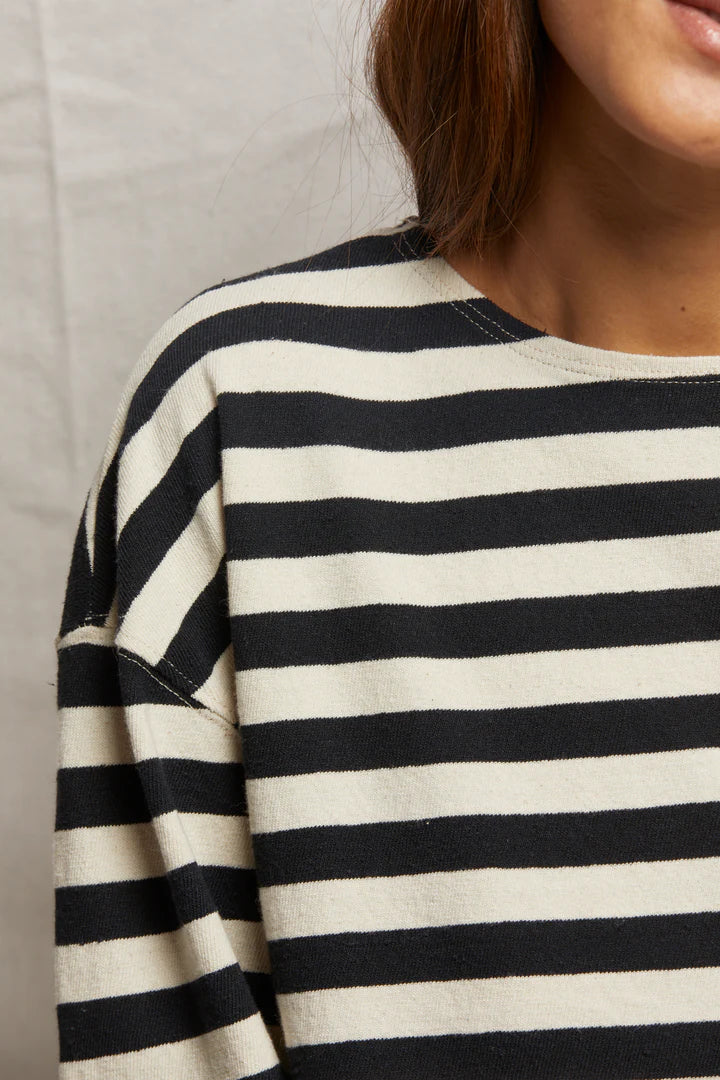 Taylor - Black / Natural Stripe