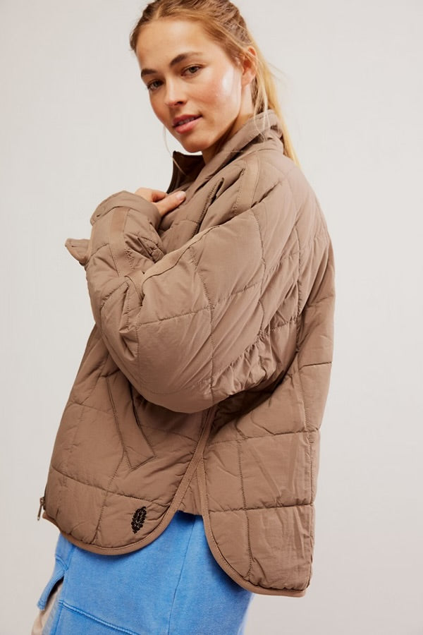 Pippa Packable Puffer Jacket - Fossil