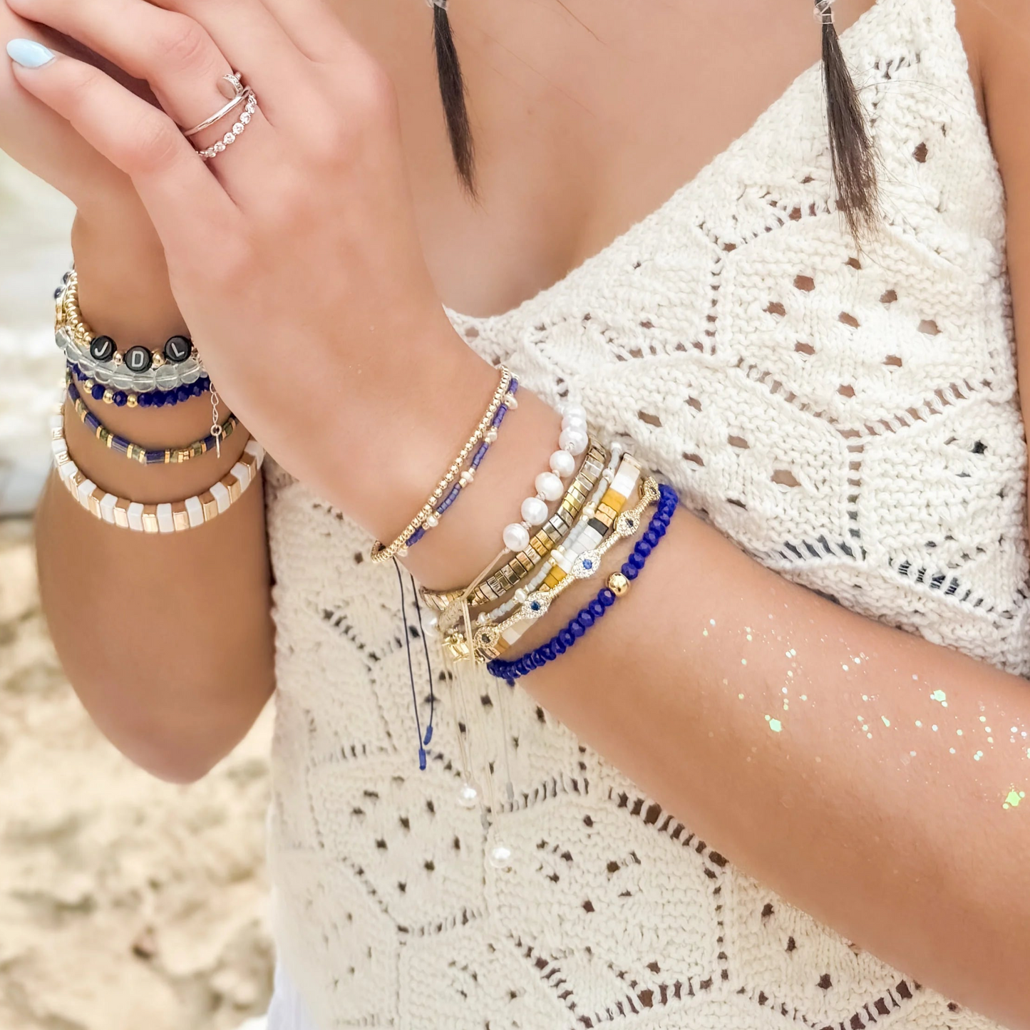 The Tile Shell Strand Bracelet