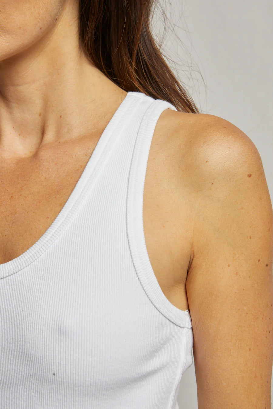 Blondie Rib Tank - White