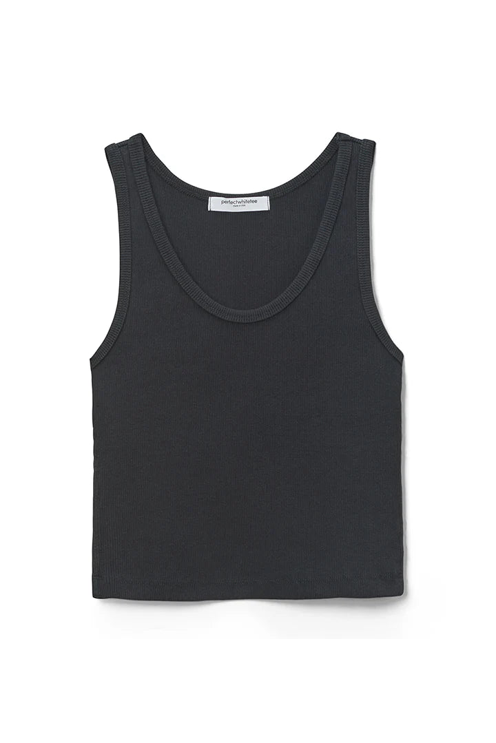 Blondie Rib Tank - True Black