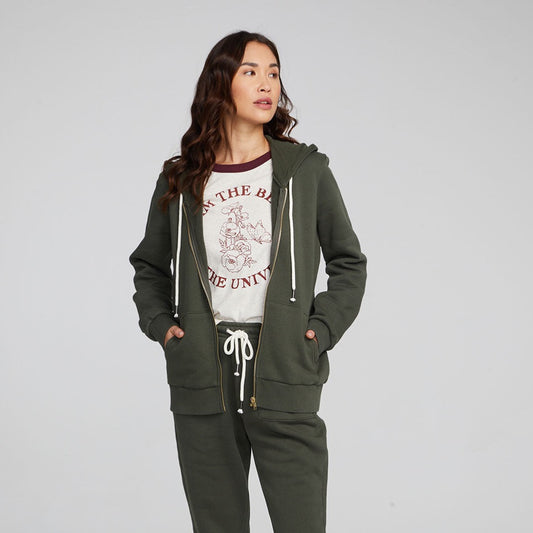 Lex Zip Up Hoodie - Forest Night