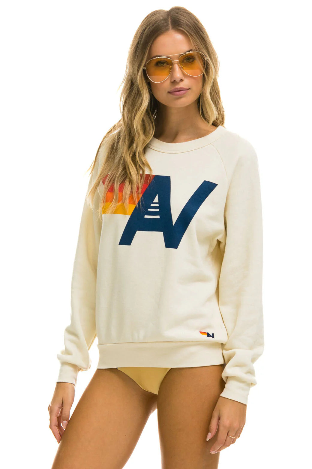 Logo Crew Sweatshirt - Vintage White