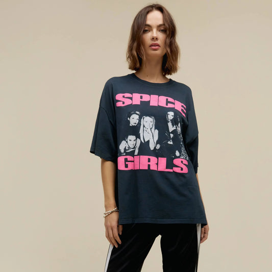 Spice Girls Photo OS Tee - Vintage Black