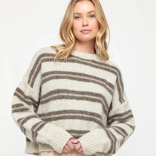 Wilder Stripe Sweater - Birch