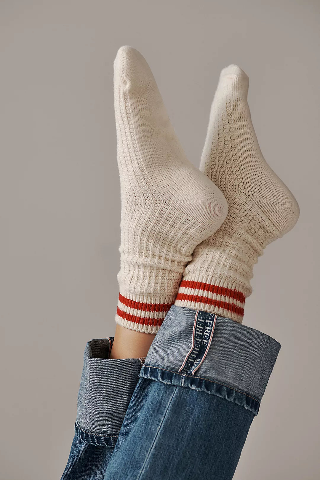 Jackson Stripe Socks - Classic Red